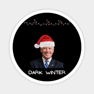 Dark Winter Joe Biden Christmas Magnet